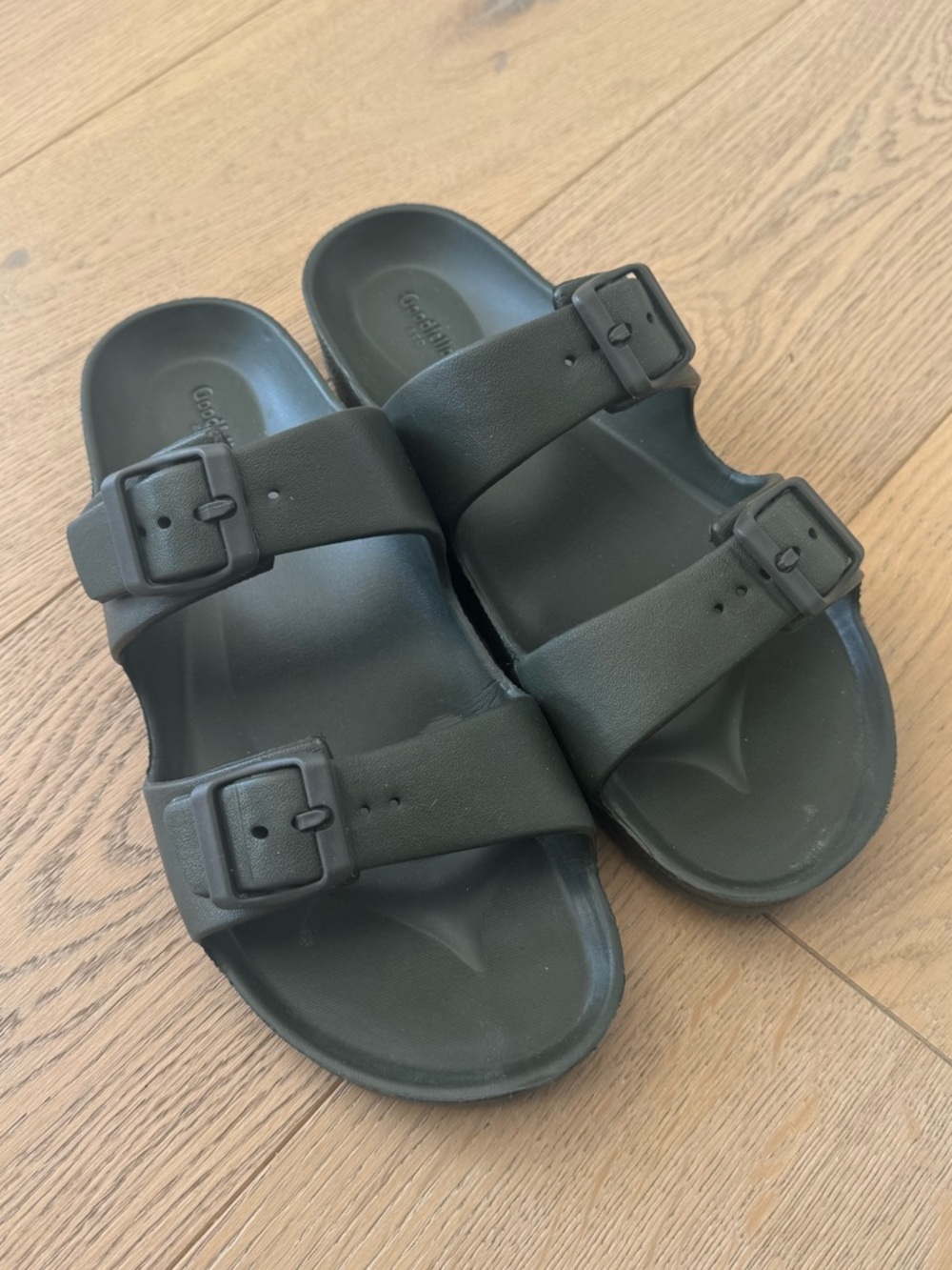 Goodfellow Carson Two Band Sandals  Olive Green Mens 10
